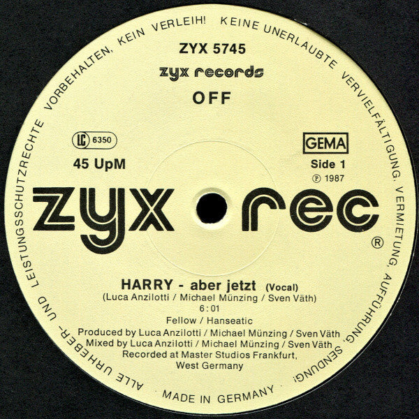 Off : Harry... Aber Jetzt (12", Maxi)