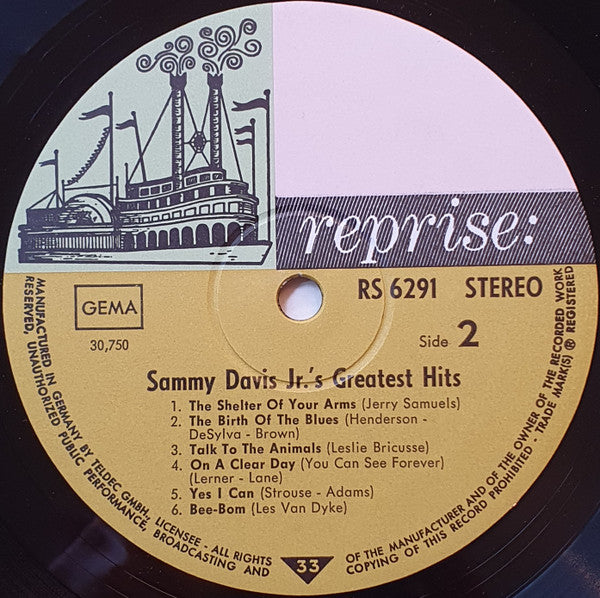 Sammy Davis Jr. : Sammy Davis Jr.'s Greatest Hits (LP, Comp)