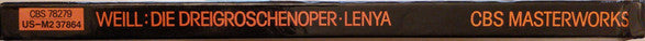Kurt Weill, Lotte Lenya, Wilhelm Brückner-Rüggeberg : Die Dreigroschenoper / The Threepenny Opera / L'Opéra De Quat'Sous / Berlin Theatre Songs (Box + 2xLP)