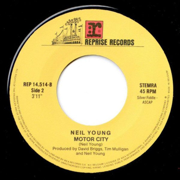 Neil Young : Southern Pacific (7")