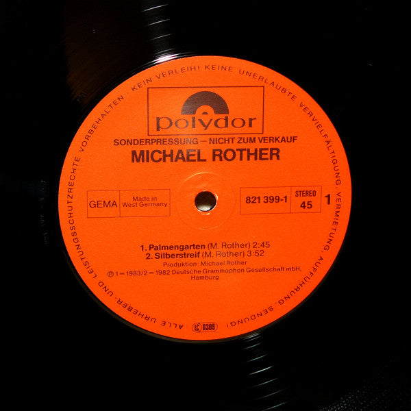 Michael Rother : Palmengarten (12", EP, Maxi, Promo)