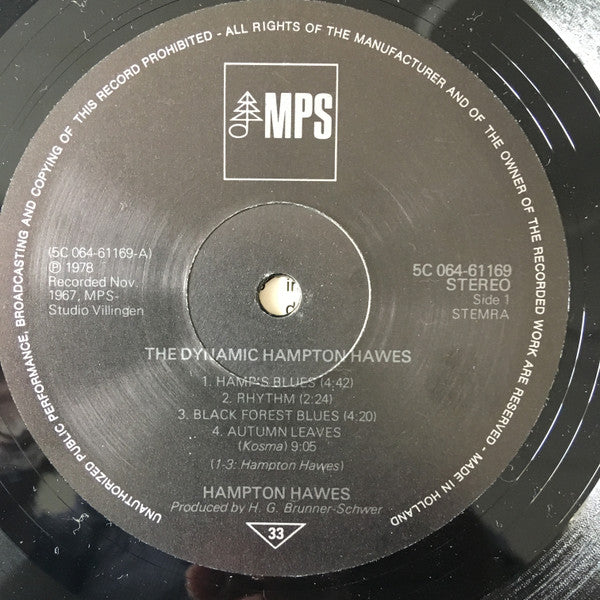Hampton Hawes : The Dynamic Hampton Hawes (LP, Album, RE)