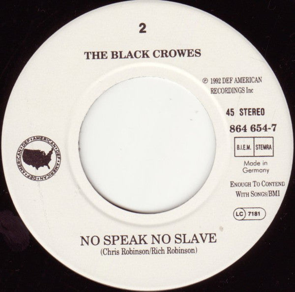 The Black Crowes : Hotel Illness (7", Single)