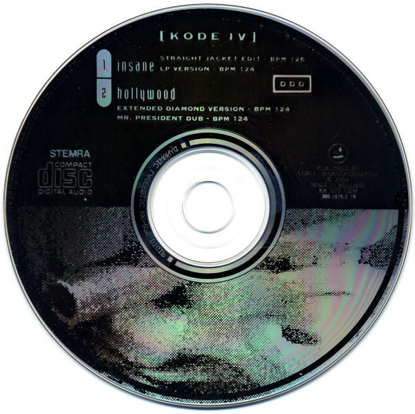 Kode IV : Insane (CD, Maxi)