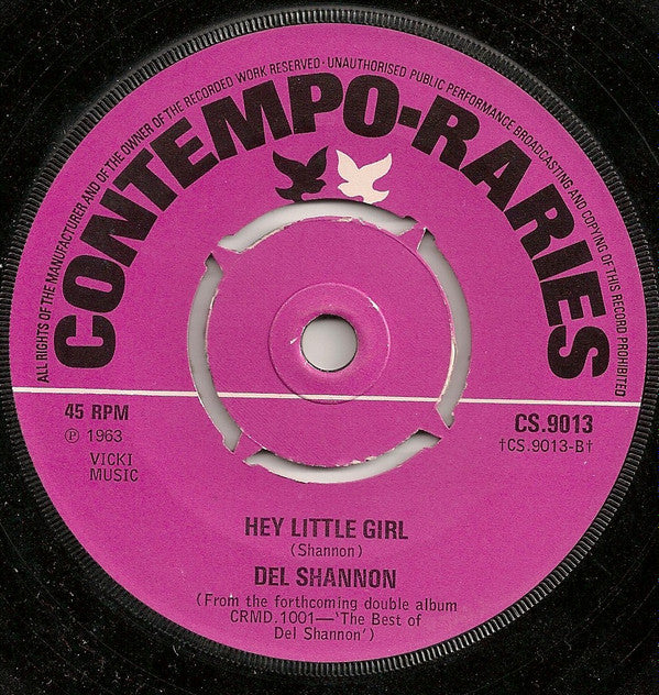 Del Shannon : The Swiss Maid / Hey Little Girl (7", Single, 4-P)
