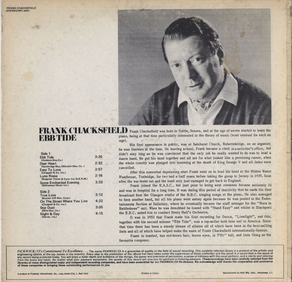 Frank Chacksfield : Ebb Tide (LP)