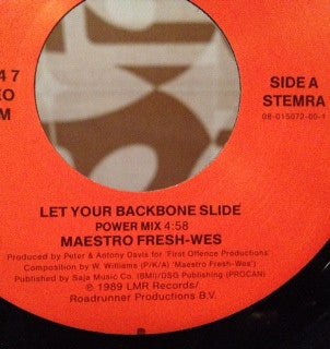 Maestro Fresh-Wes : Let Your Backbone Slide (7")