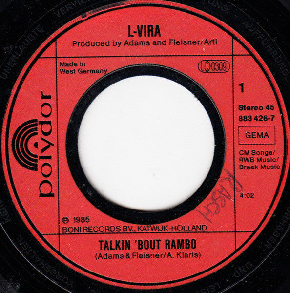 L-Vira : Talkin 'Bout Rambo (7", Single)