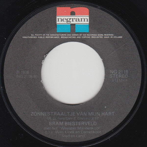 Bram Biesterveld : Dit Is De Mooiste Dag (7", Single)