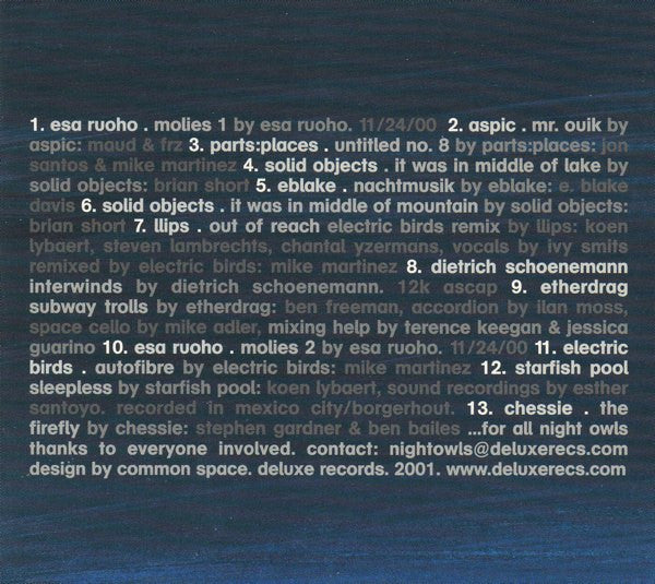 Various : Night Owls 01 (CD, Comp)