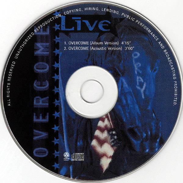 Live : Overcome (CD, Single, kdg)