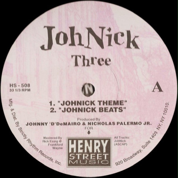 JohNick : Three (2x12", Ltd)