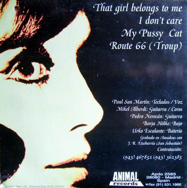 The Roadrunners (9) : That Girl Belongs To Me (7")