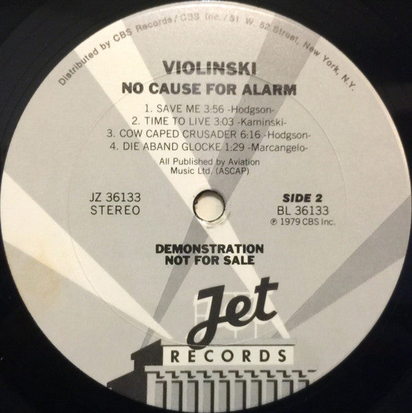 Violinski : No Cause For Alarm (LP, Album, Promo, Pit)