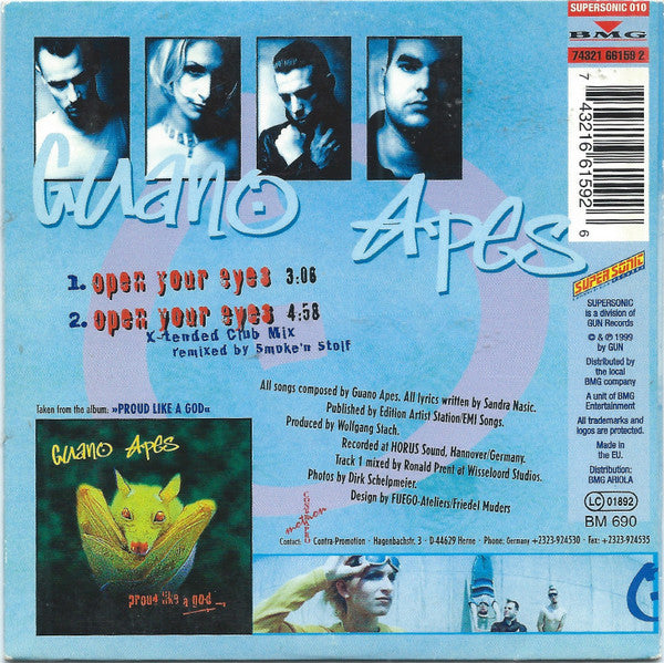 Guano Apes : Open Your Eyes (CD, Single, RE)