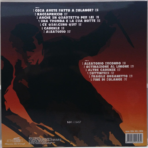 Ennio Morricone : Cosa Avete Fatto A Solange? (Original Motion Picture Soundtrack) (LP, Dlx, Ltd, Num, RE, Ora)