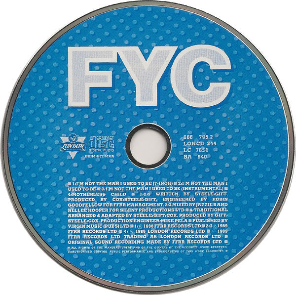 Fine Young Cannibals : I'm Not The Man I Used To Be (CD, Single)