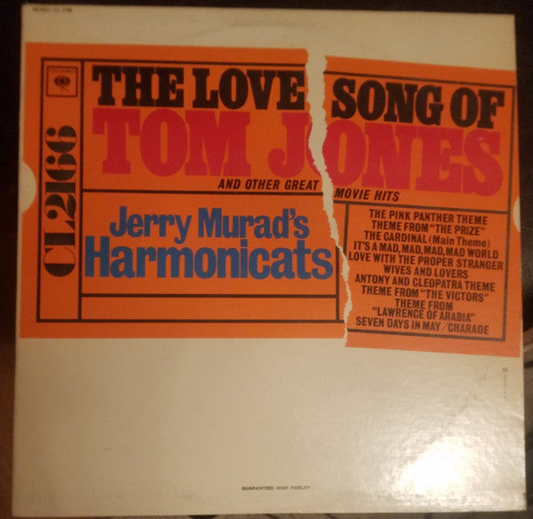 Jerry Murad's Harmonicats : The Love Song Of Tom Jones (LP, Album, Mono)