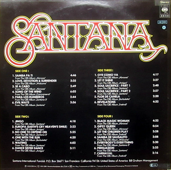 Santana : 25 Hits (The Sound Of Santana - 25 Santana Greats) (2xLP, Comp)