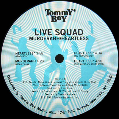 Live Squad : Murderahh / Heartless (12")