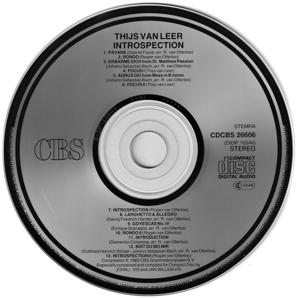 Thijs Van Leer : Introspection (CD, Album, RE)