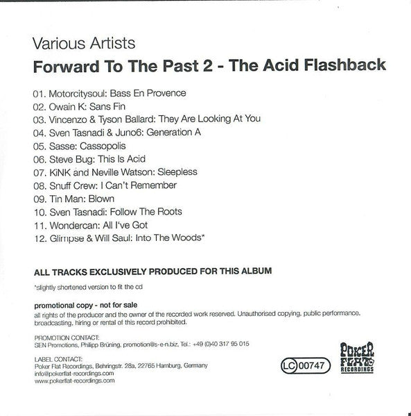 Various : Forward To The Past 2 - The Acid Flashback (CDr, Comp, Promo)