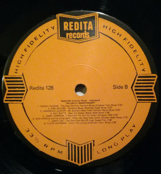 Various : Nashville Country Rock Vol.5: Hillbilly Sweetheart (LP, Comp, Mono)