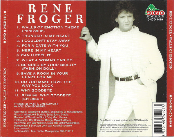 René Froger : Walls Of Emotion (CD, Album)