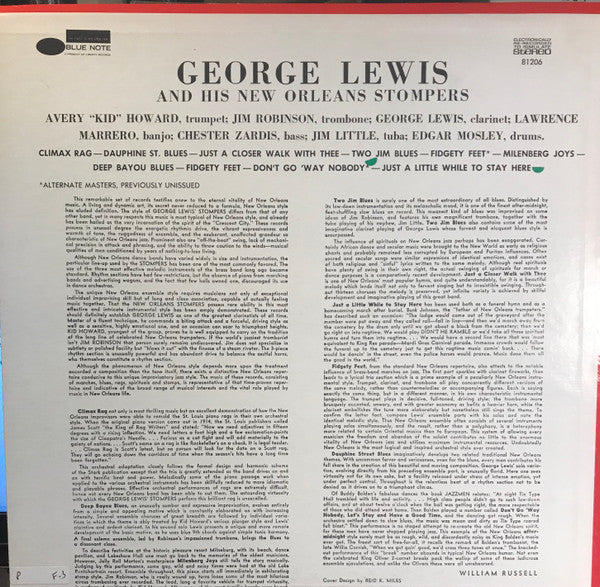 George Lewis And His New Orleans Stompers : Volume 2 (LP, RE)
