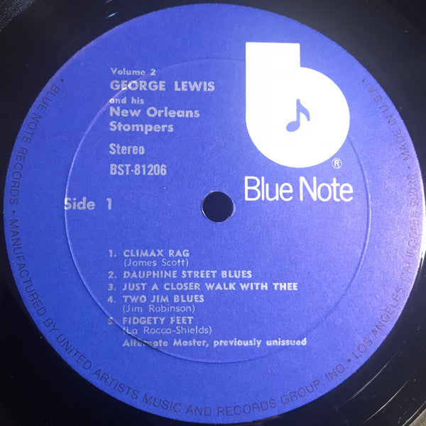 George Lewis And His New Orleans Stompers : Volume 2 (LP, RE)