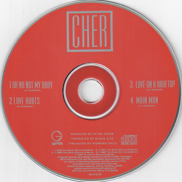 Cher : Oh No Not My Baby (CD, Maxi)