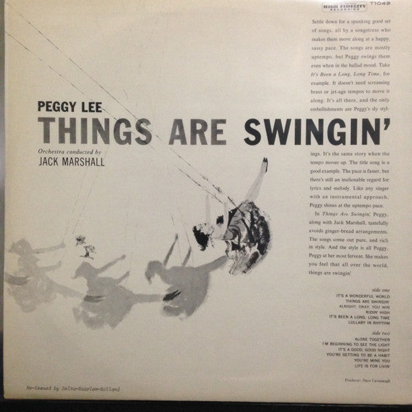 Peggy Lee : Things Are Swingin' (LP, Album, Mono, RE)