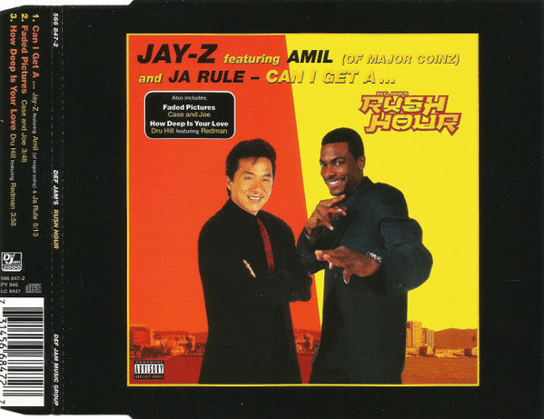 Jay-Z Featuring Amil And Ja Rule : Can I Get A... (Def Jam's Rush Hour) (CD, Maxi)