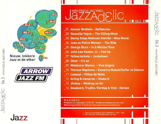 Various : Jazzadelic 06.3 High-Fidelic Jazz Vibes (CD, Comp, Promo)