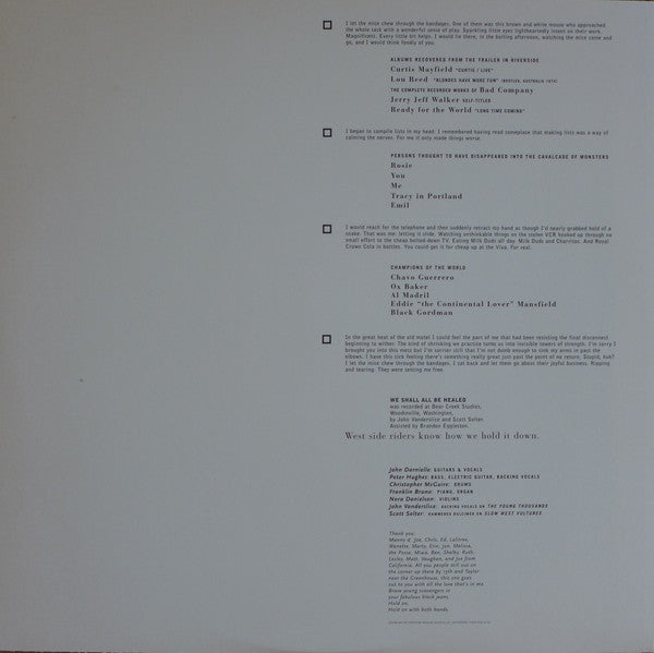 The Mountain Goats : We Shall All Be Healed (LP, Album)