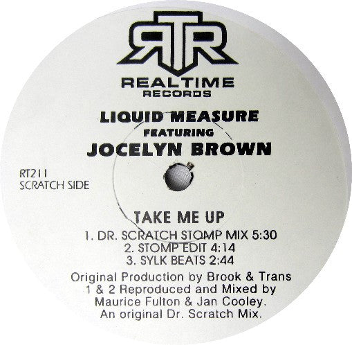 Liquid Measure Featuring Jocelyn Brown : Take Me Up (12", Promo)