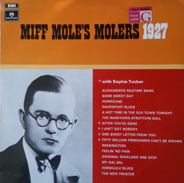 Miff Mole's Molers : Miff Mole's Molers 1927 (LP, Comp, Mono)