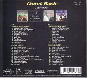 Count Basie : 4 Originals (Chairman Of The Board - Memories Ad-Lib - Sing Along With Basie - Basie In London) (2xCD, Comp, RM)