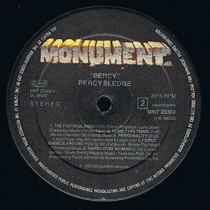Percy Sledge : Percy! (LP, Album)