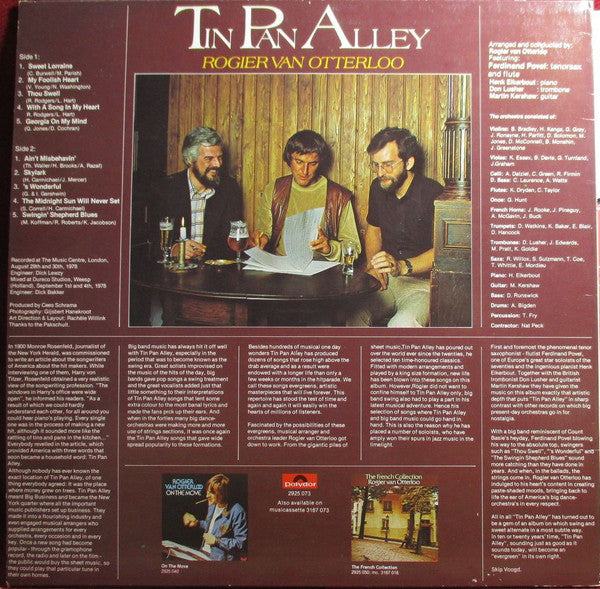 Rogier Van Otterloo : Tin Pan Alley (LP, Album)