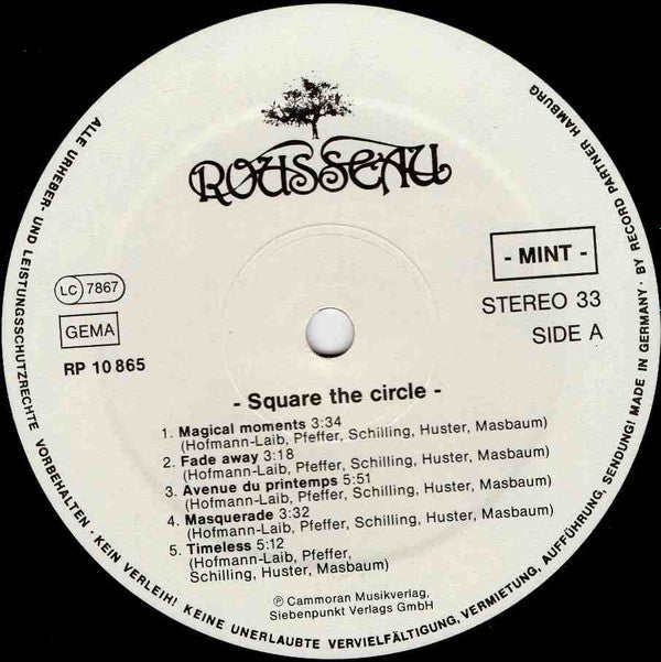 Rousseau (2) : Square The Circle (LP, Album)
