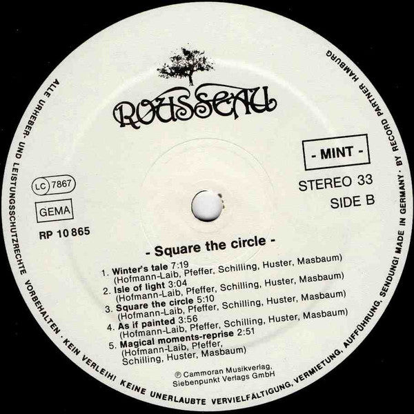 Rousseau (2) : Square The Circle (LP, Album)