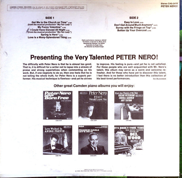 Peter Nero : Peter Nero! (LP, Comp)