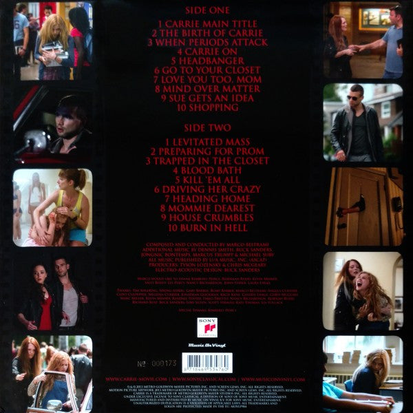 Marco Beltrami : Carrie (Original Score) (LP, Ltd, Num, Blo)
