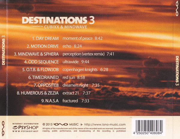 Cubixx & Mindwave : Destinations 3 (CD, Comp)
