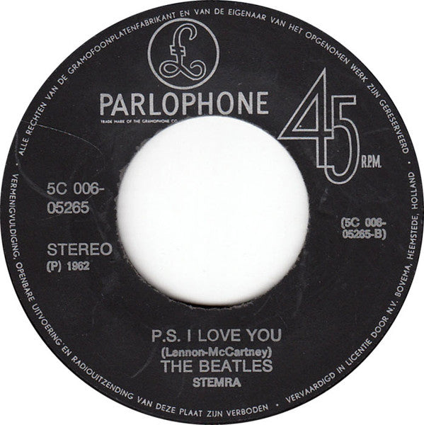 The Beatles : Love Me Do (7", Single, Mono, RE)