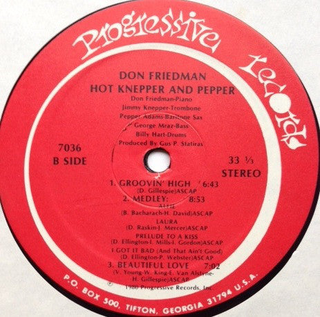 Don Friedman : Hot Knepper And Pepper (LP, Album)