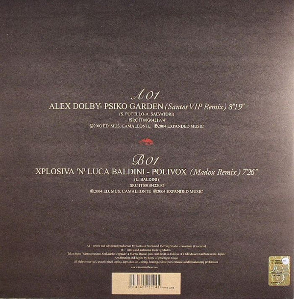 Alex Dolby / Xplosiva 'N' Luca Baldini : Shakadelic Upgrade Sampler (12", Smplr)