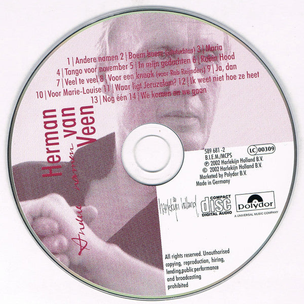 Herman van Veen : Andere Namen (CD, Album)