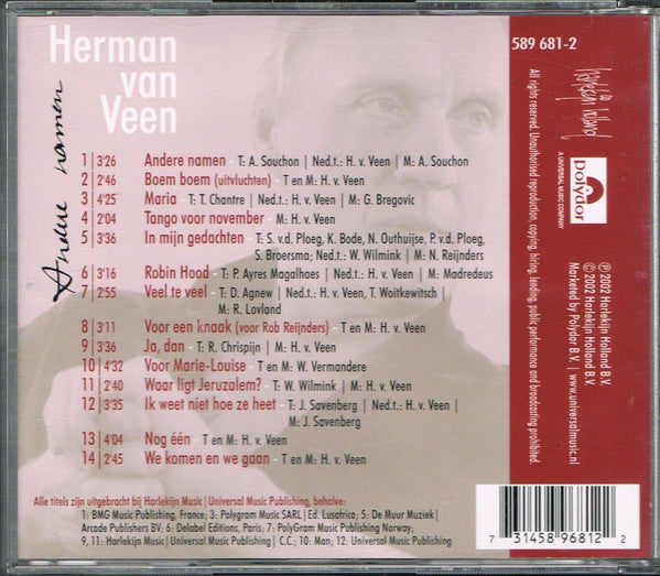 Herman van Veen : Andere Namen (CD, Album)